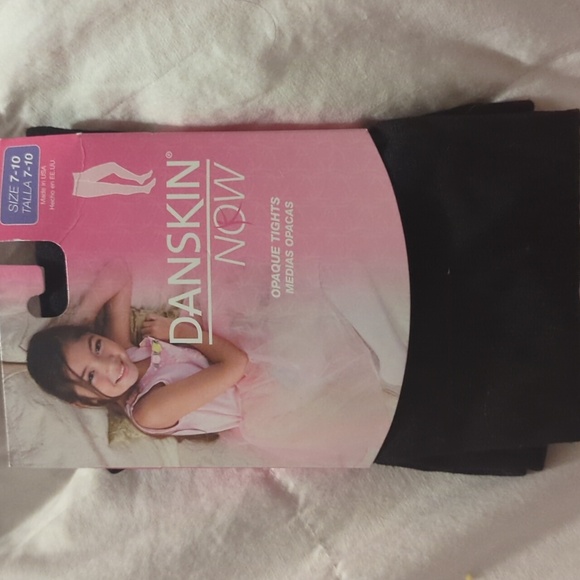 Danskin Now Black Opaque Footed Tights - Picture 1 of 3